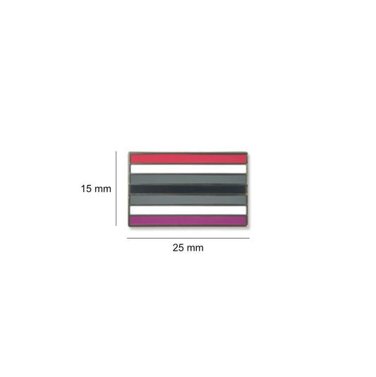 Yieki branded borderline personality disorder lapel pin with measurements