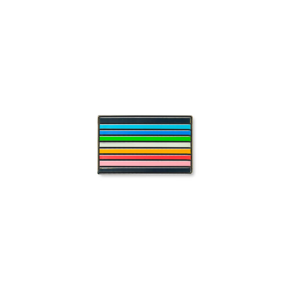 Yieki branded Queer lapel pin