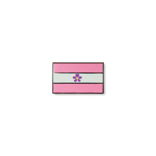 Yieki branded sapphic lapel pin 