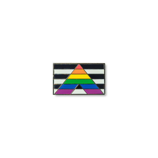 Yieki branded straight ally lapel pin