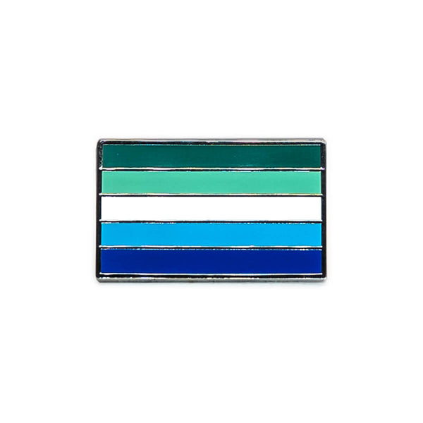 An image of a MLM flag pin