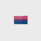 A video of a rotating bisexual pin