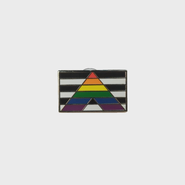 A video of a rotating straight ally pin