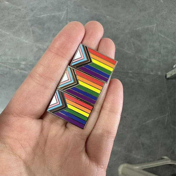Prgressive Pride Flag Lapel Pin
